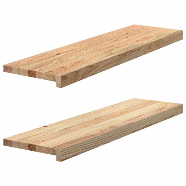 Window Sills 2 pcs Untreated 90x30x2 cm Solid Wood Oak