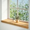 Window Sills 2 pcsa Light Brown 80x25x2 cm Solid Wood Oak