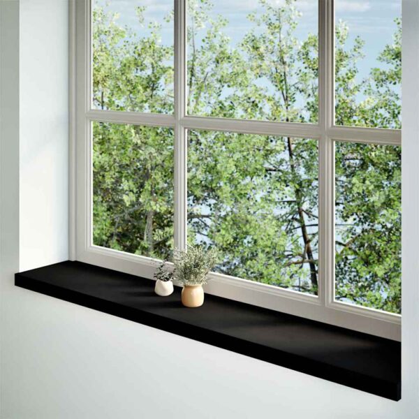 Window Sills 2 pcs Dark Brown 140x25x2 cm Solid Wood Oak
