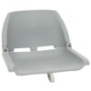 4 Piece Foldable Boat Seat Set No Pillow Grey 48x51x41 cm