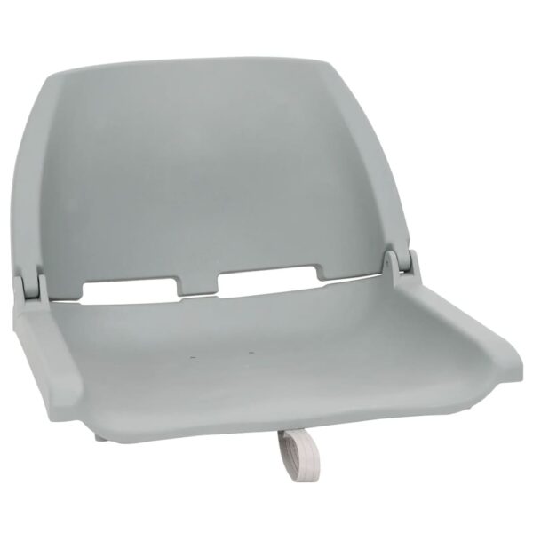 4 Piece Foldable Boat Seat Set No Pillow Grey 48x51x41 cm