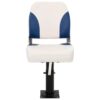 4 Piece Foldable Boat Seat Set Blue and White 41x36x48 cm