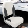 4 Piece Foldable Boat Seat Set Low Backrest