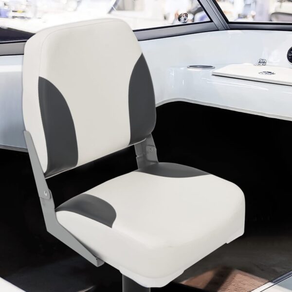 4 Piece Foldable Boat Seat Set Low Backrest