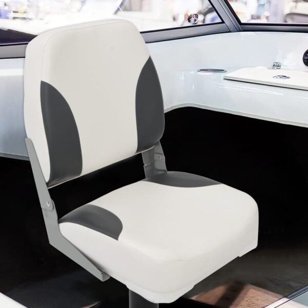 4 Piece Foldable Boat Seat Set Low Backrest