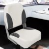 4 Piece Foldable Boat Seat Set Low Backrest