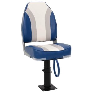 2 Piece Foldable Boat Seat Set High Backrest