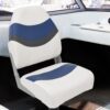 2 Piece Foldable Boat Seat Set High Backrest