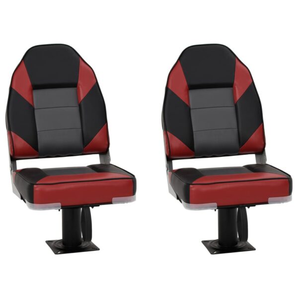 4 Piece Foldable Boat Seat Set High Backrest