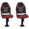 4 Piece Foldable Boat Seat Set High Backrest