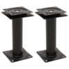 2 pcs Boat Seat Pedestals with 360A Seat Swivel Steel