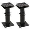 2 pcs Boat Seat Pedestals with 360A Seat Swivel Adjustable Steel