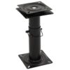 2 pcs Boat Seat Pedestals with 360A Seat Swivel Adjustable Steel
