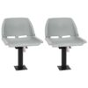 Boat Seats 2 pcs with Pedestal 360A Rotatable