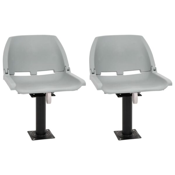 Boat Seats 2 pcs with Pedestal 360A Rotatable