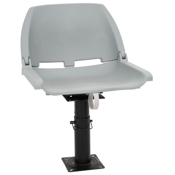 Boat Seats 2 pcs with Pedestal Height Adjustable 360A Rotatable