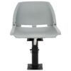 Boat Seats 2 pcs with Pedestal Height Adjustable 360A Rotatable