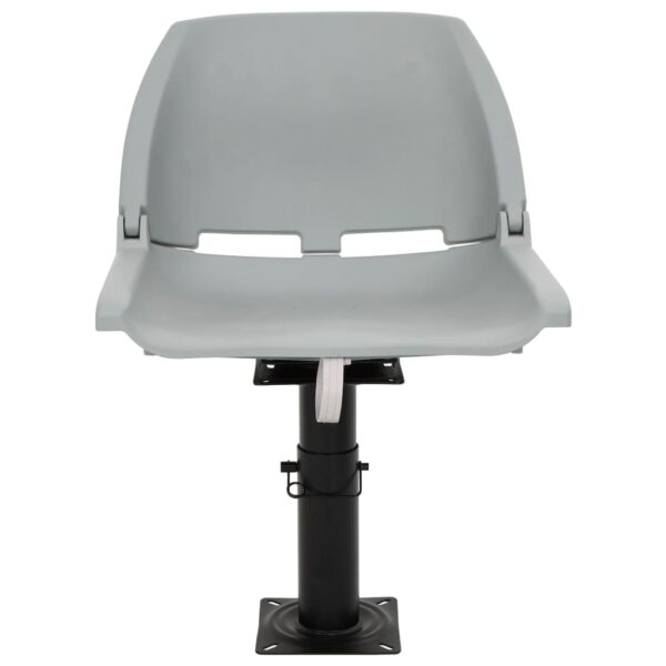 Boat Seats 2 pcs with Pedestal Height Adjustable 360A Rotatable