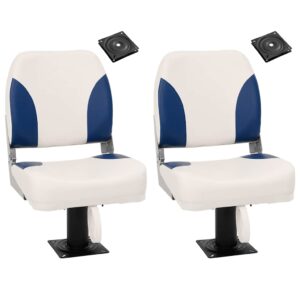 Boat Seats 2 pcs with Pedestal 360A Rotatable