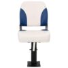 Boat Seats 2 pcs with Pedestal Height Adjustable 360A Rotatable