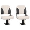 Boat Seats 2 pcs with Pedestal 360A Rotatable