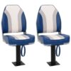 Boat Seats 2 pcs with Pedestal 360A Rotatable
