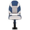 Boat Seats 2 pcs with Pedestal Height Adjustable 360A Rotatable