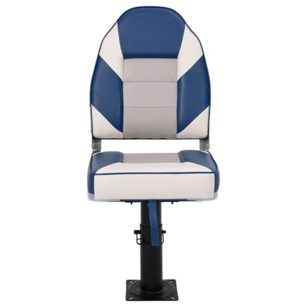 Boat Seats 2 pcs with Pedestal Height Adjustable 360A Rotatable