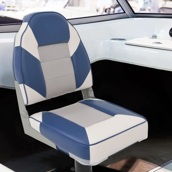 Boat Seats 2 pcs with Pedestal Height Adjustable 360A Rotatable