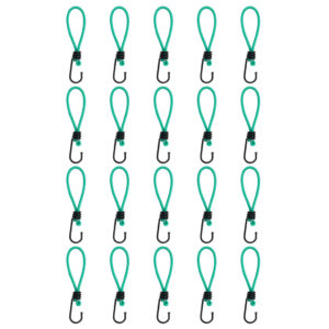 Bungee Cords with Hooks 20 pcs 15 cm