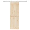 Sliding Door Hardware Kit 183 cm Stainless Steel Silver