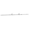 Sliding Door Hardware Kit 200 cm Stainless Steel Silver
