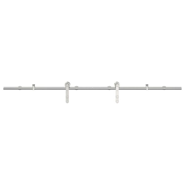 Sliding Door Hardware Kit 183 cm Stainless Steel Silver