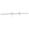 Sliding Door Hardware Kit 183 cm Stainless Steel Silver