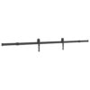 Sliding Door Hardware Kit 213.5 cm Steel Black
