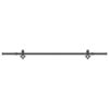 Sliding Door Hardware Kit 213.5 cm Steel Black