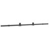 Sliding Door Hardware Kit 213.5 cm Steel Black