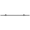 Sliding Door Hardware Kit 213.5 cm Steel Black
