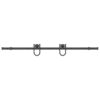 Sliding Door Hardware Kit 183 cm Steel Black
