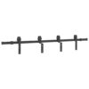 Sliding Door Hardware Kit 183 cm Steel Black