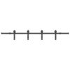 Sliding Door Hardware Kit 200 cm Steel Black