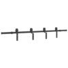 Sliding Door Hardware Kit 200 cm Steel Black