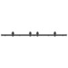 Sliding Door Hardware Kit 183 cm Steel Black