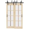 Sliding Door Hardware Kit 152,5 cm Steel Black