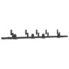 Sliding Door Hardware Kit 200 cm Steel Black