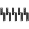 Sliding Door Hardware Kit 200 cm Steel Black