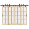 Sliding Door Hardware Kit 152,5 cm Steel Black