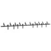 Sliding Door Hardware Kit 183 cm Steel Black