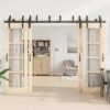 Sliding Door Hardware Kit 152,5 cm Steel Black