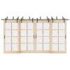 Sliding Door Hardware Kit 213,5 cm Steel Black